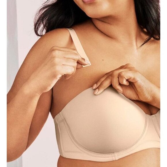 Wacoal Beige Red Carpet™ Strapless Underwire Bra with Detachable Straps 38DD - Picture 7 of 9